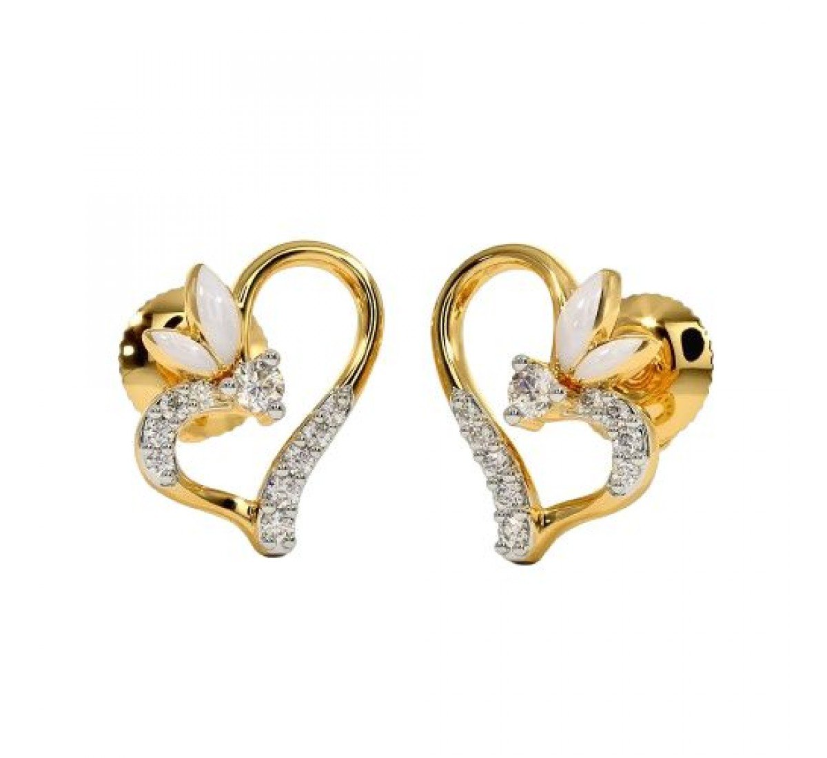 Darling Pansy Diamond Earrings