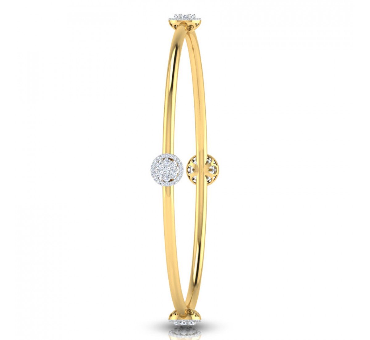 Enriqueta Slender Diamond Bangles