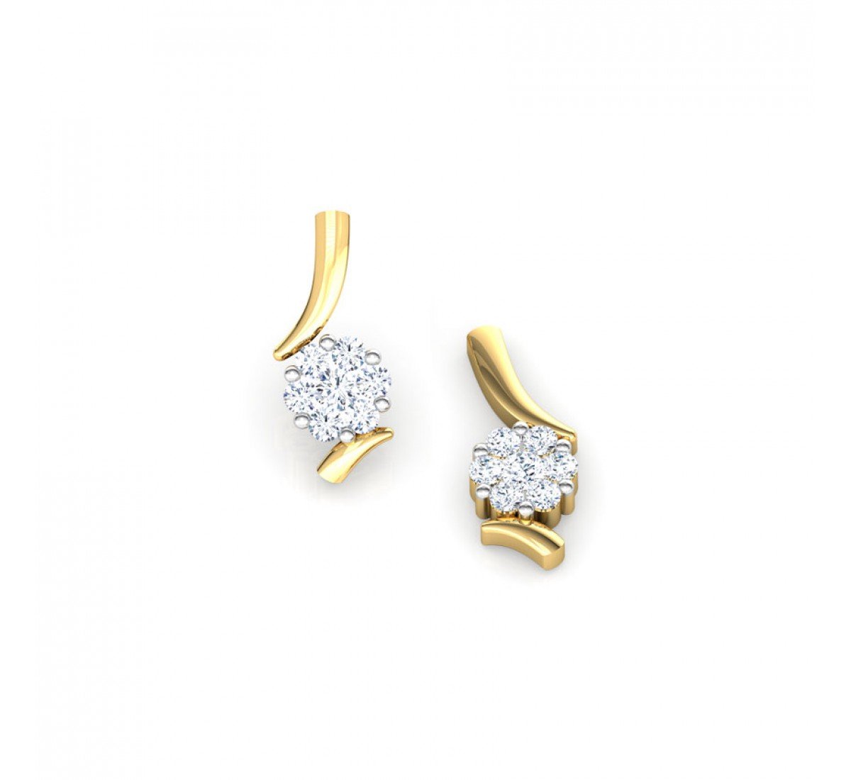 Saffron Diamond Earrings