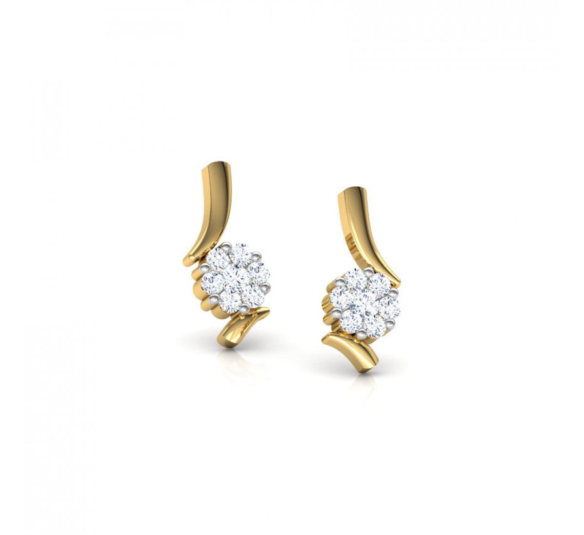 Saffron Diamond Earrings