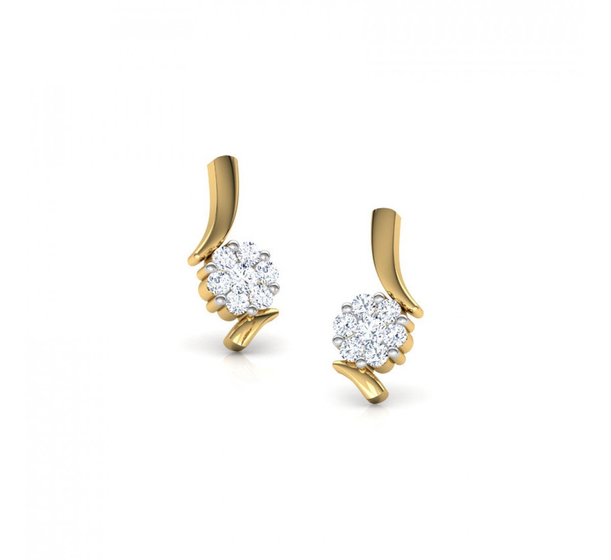 Saffron Diamond Earrings