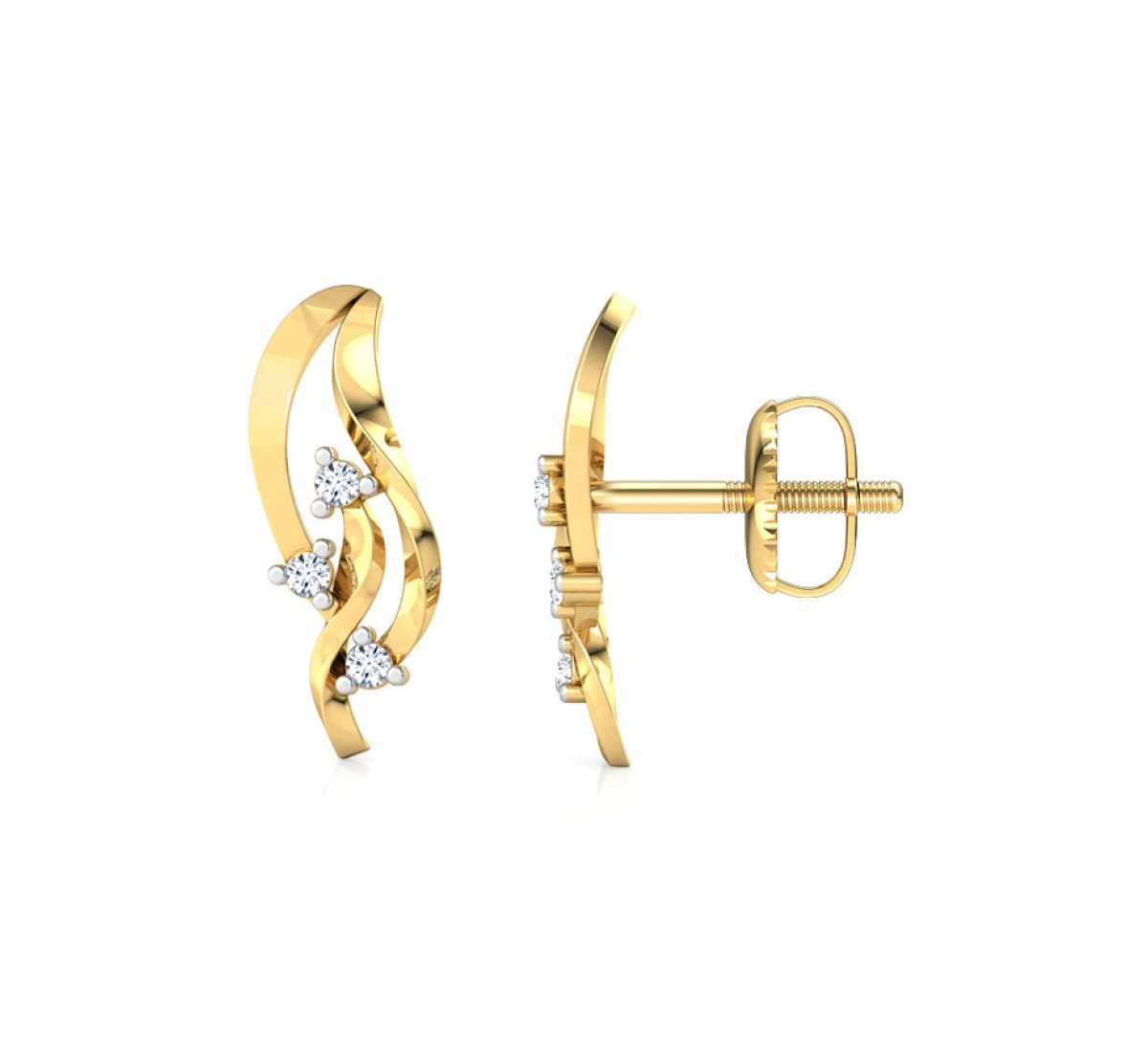 Shosa Yield Diamond Earrings