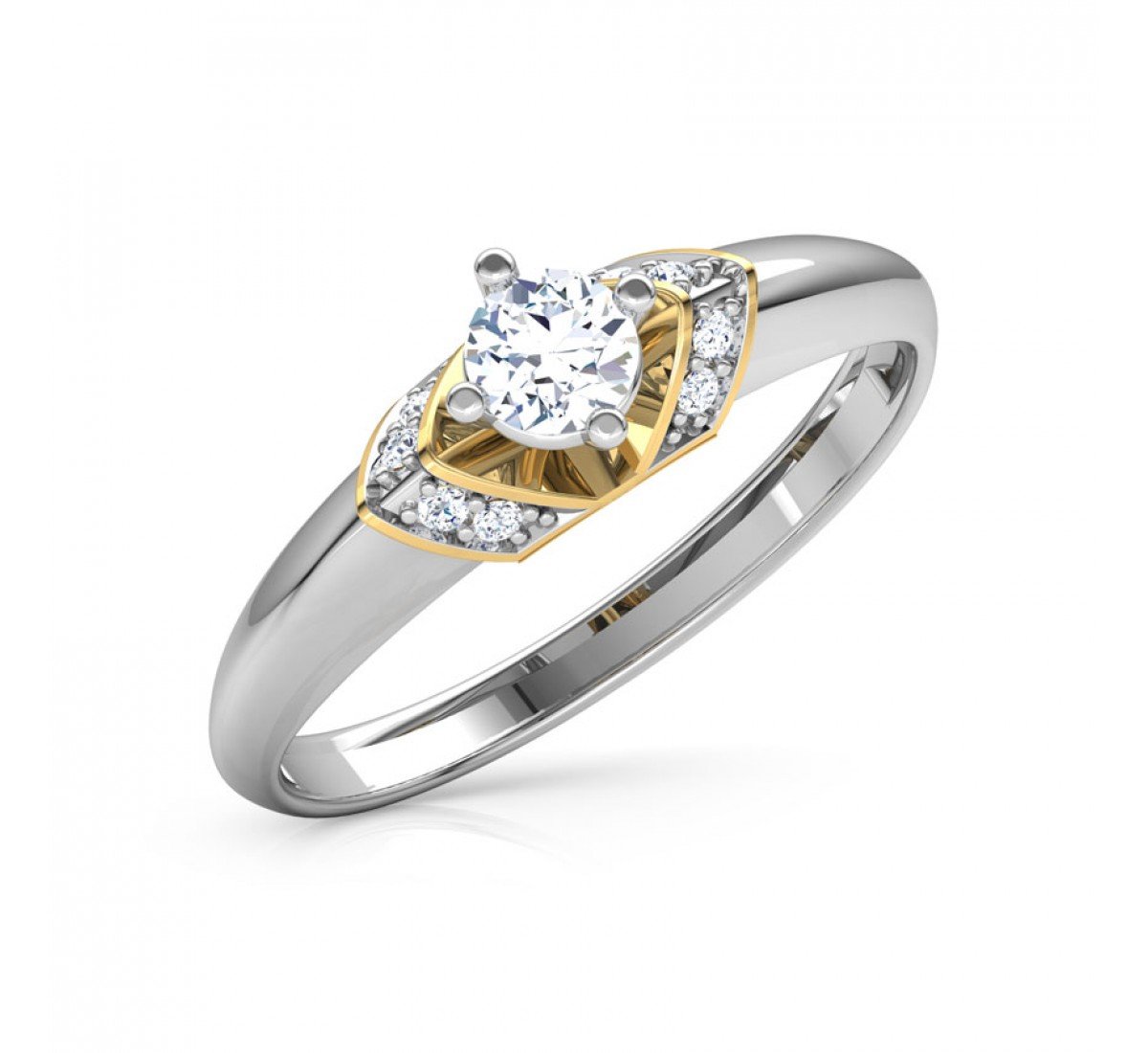 Quartz Glim Solitaire Diamond Ring