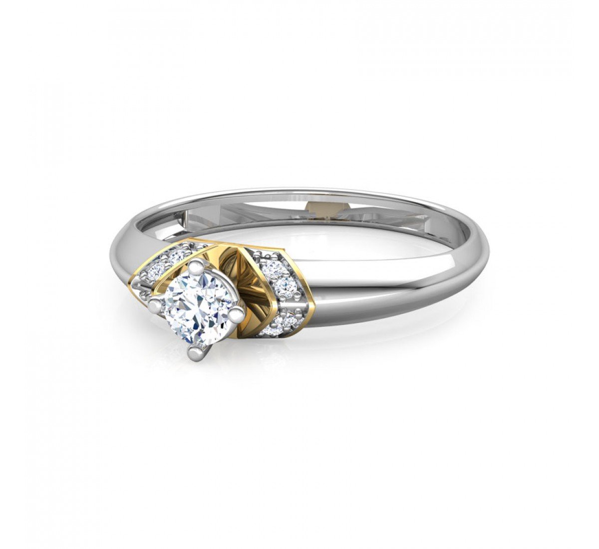 Quartz Glim Solitaire Diamond Ring