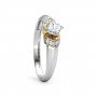 Quartz Glim Solitaire Diamond Ring