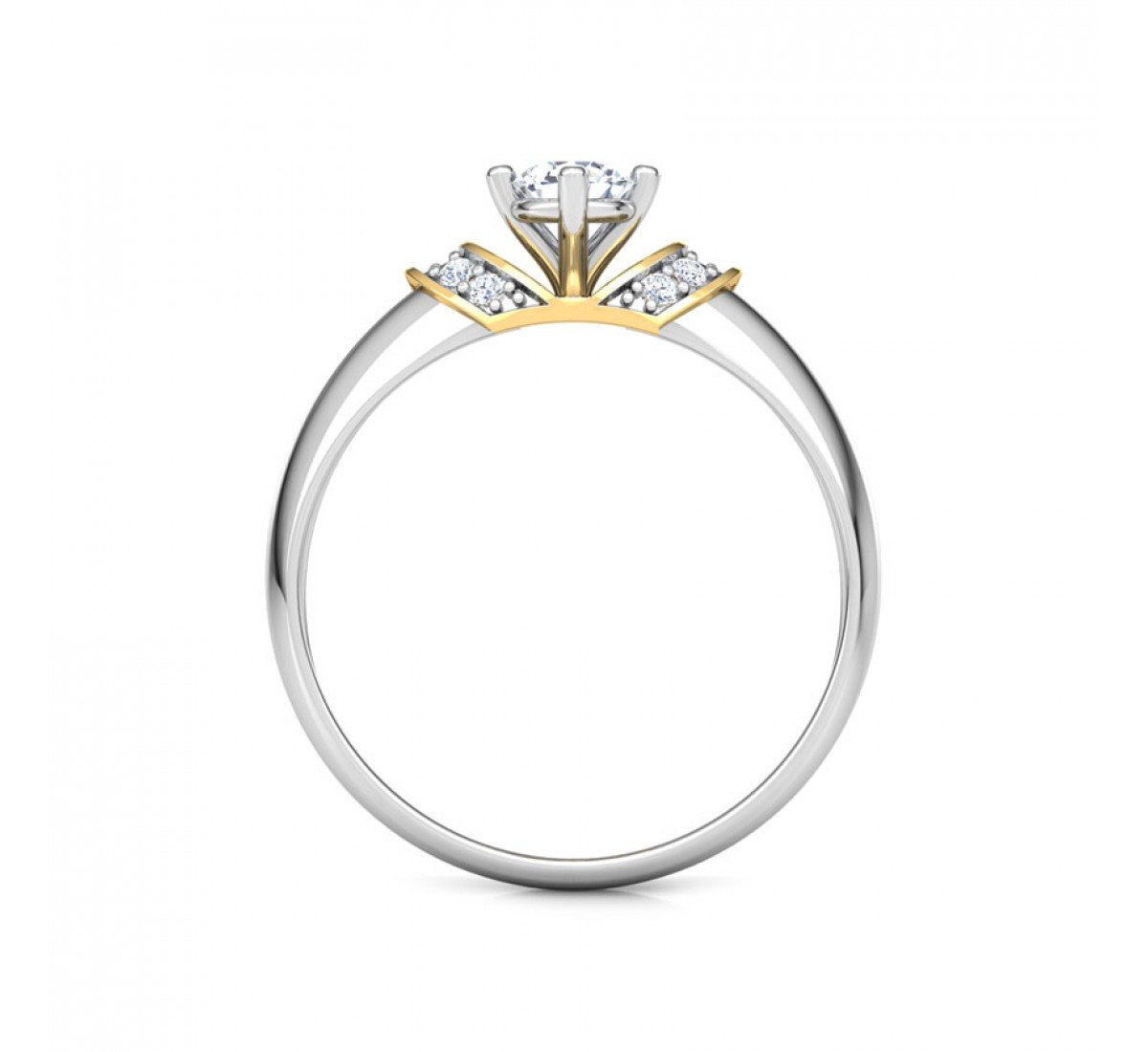 Quartz Glim Solitaire Diamond Ring