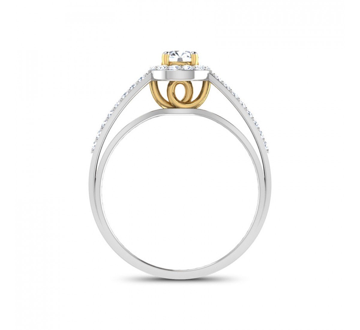 Curvace Solitaire Diamond Ring