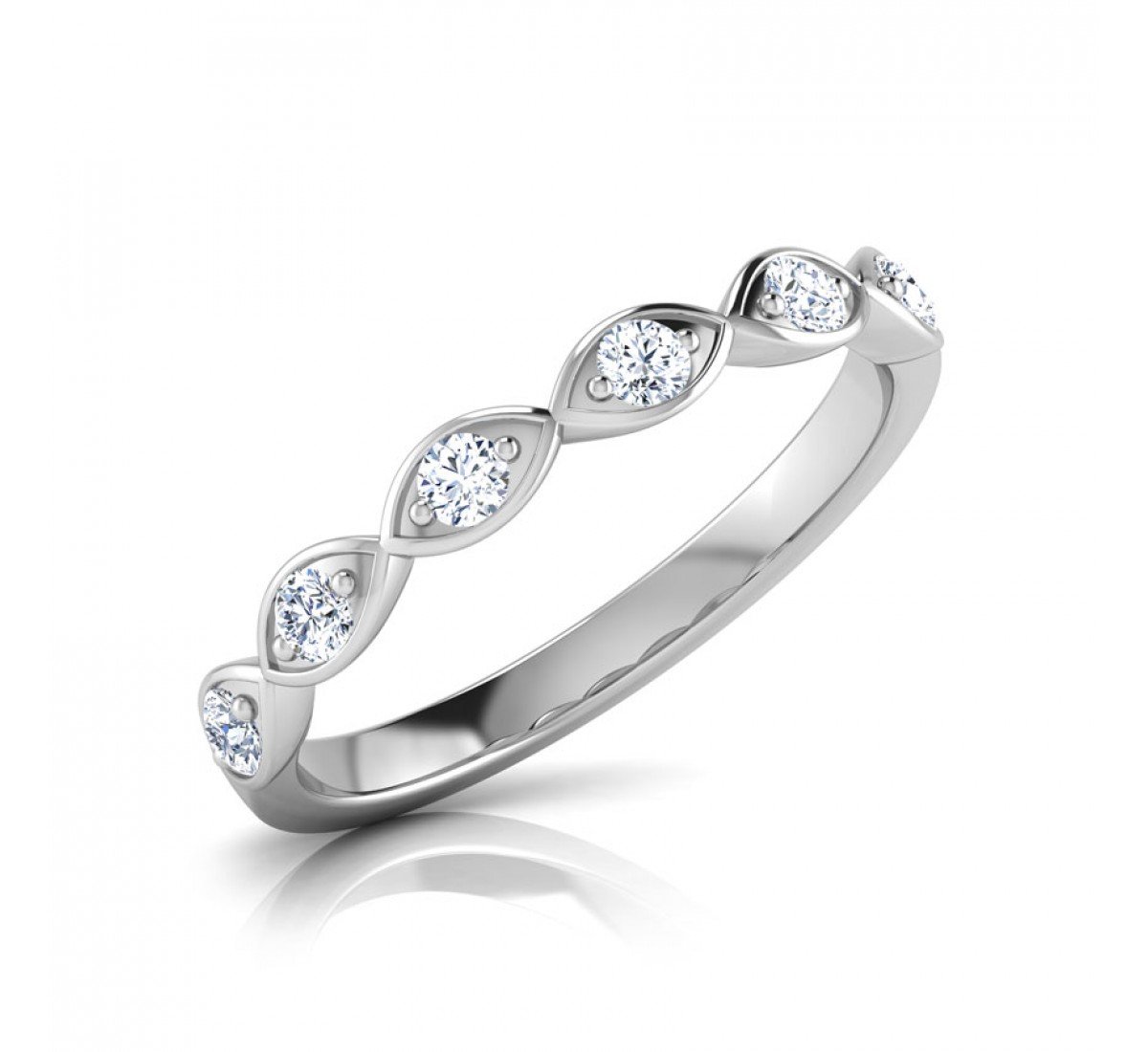 Ethereal Twist Filigree Diamond Band