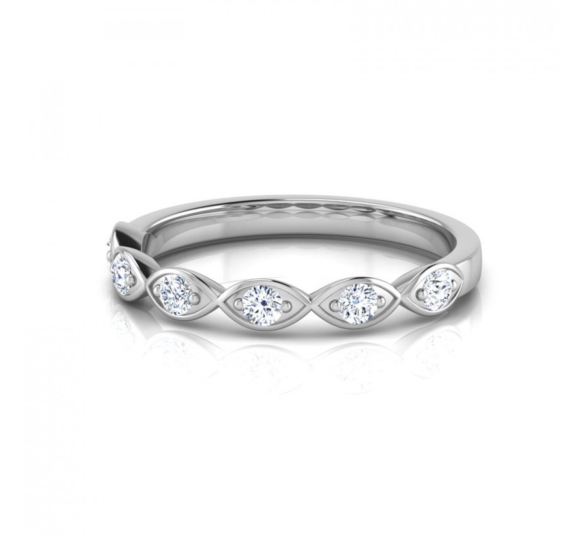 Ethereal Twist Filigree Diamond Band