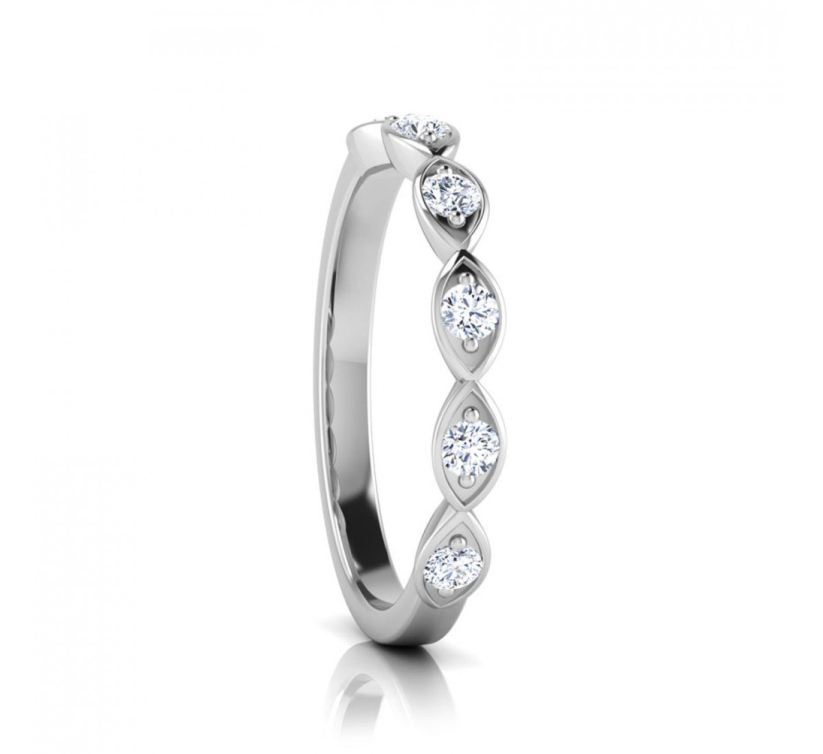 Ethereal Twist Filigree Diamond Band