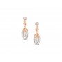 Swirl Peafowl Diamond Earrings