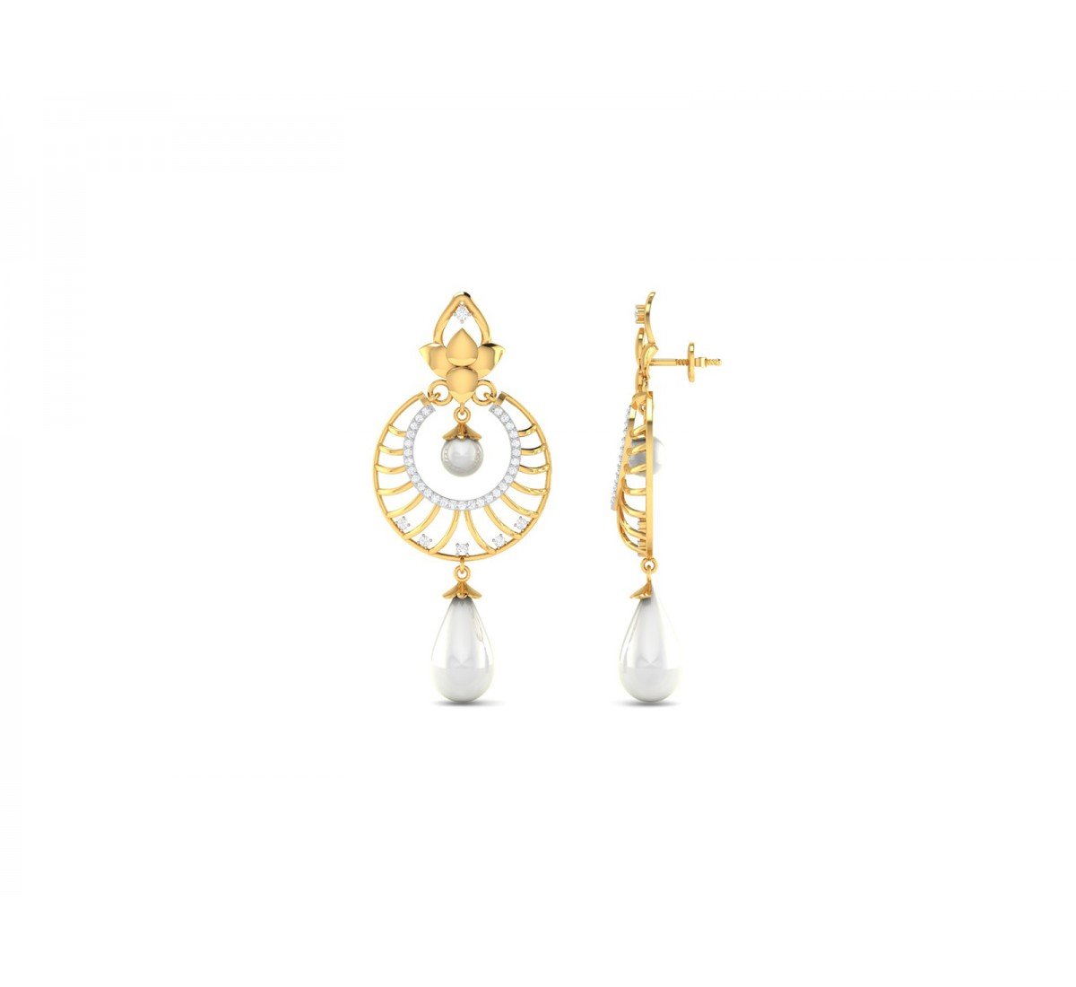 Monifa Grain Diamond Earrings