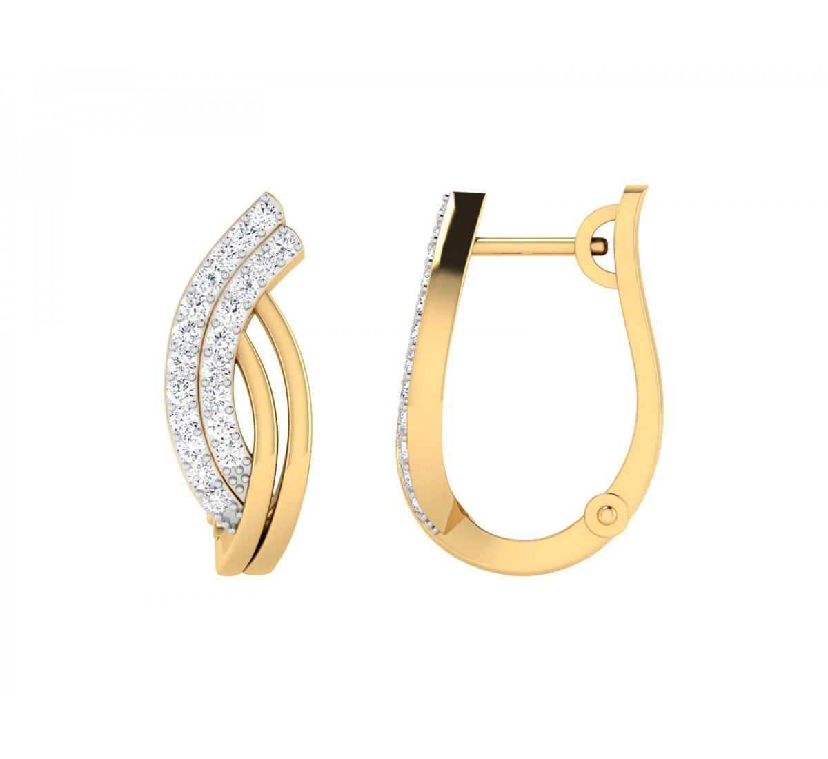 Melanie String Diamond Earrings