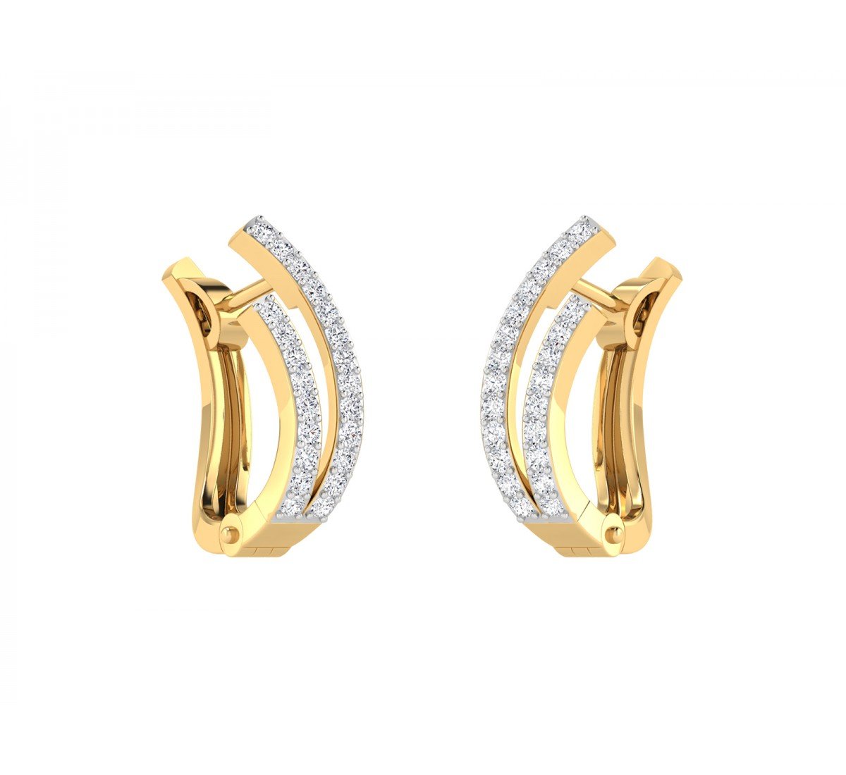 Anysia Enfold Diamond Earrings