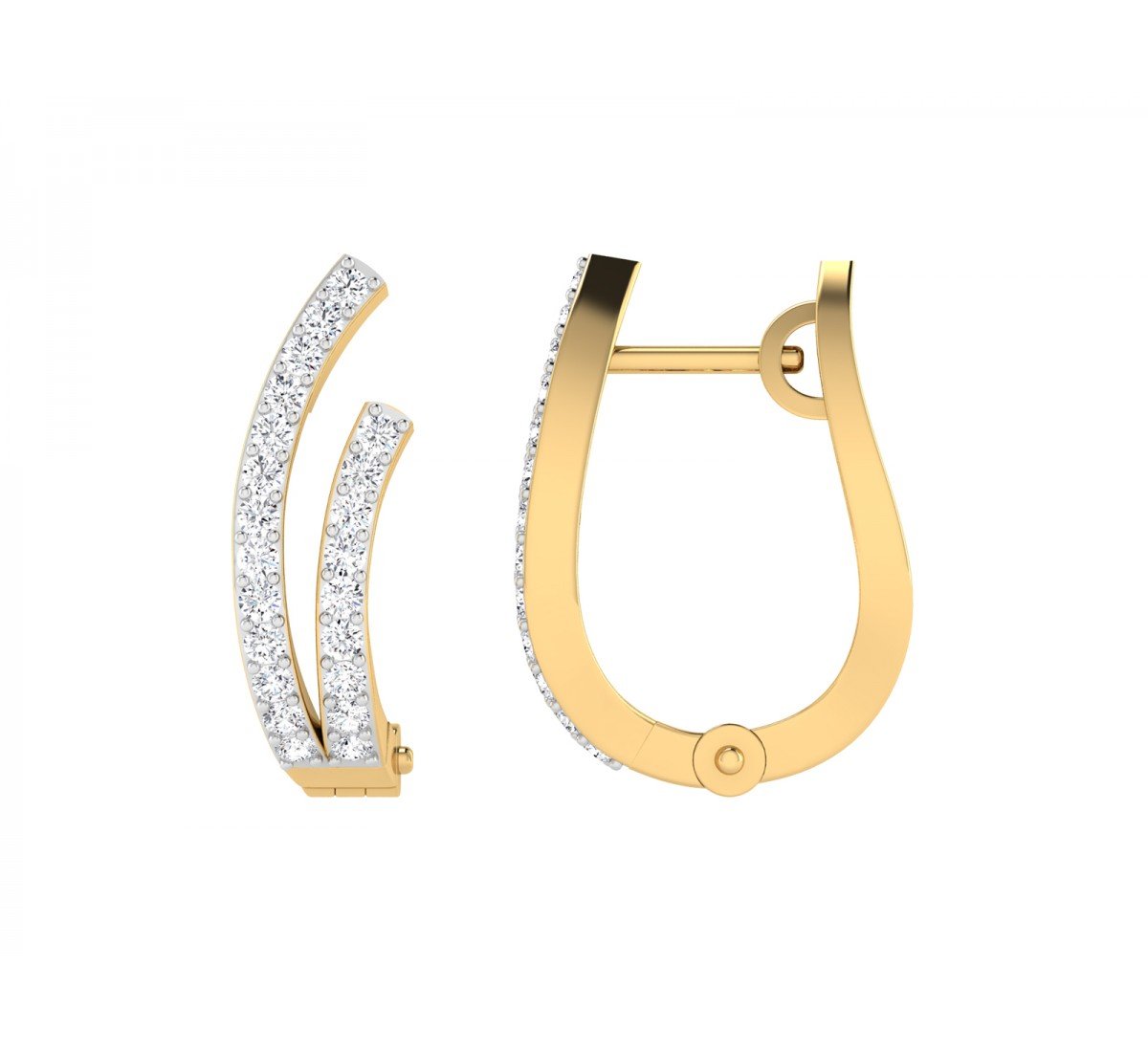 Anysia Enfold Diamond Earrings