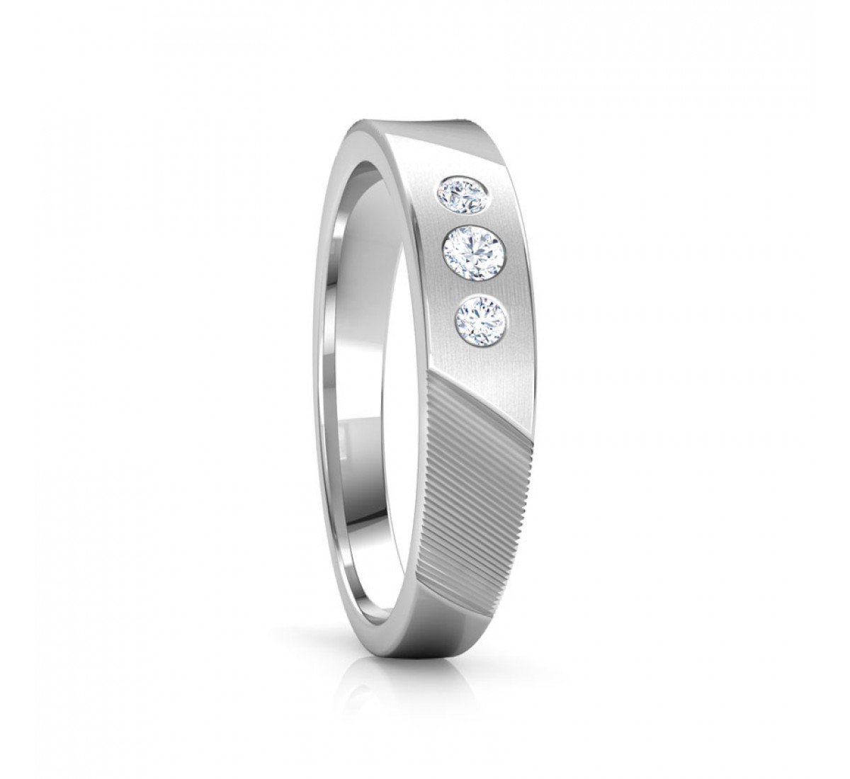 Enchanting Mesh Diamond Band