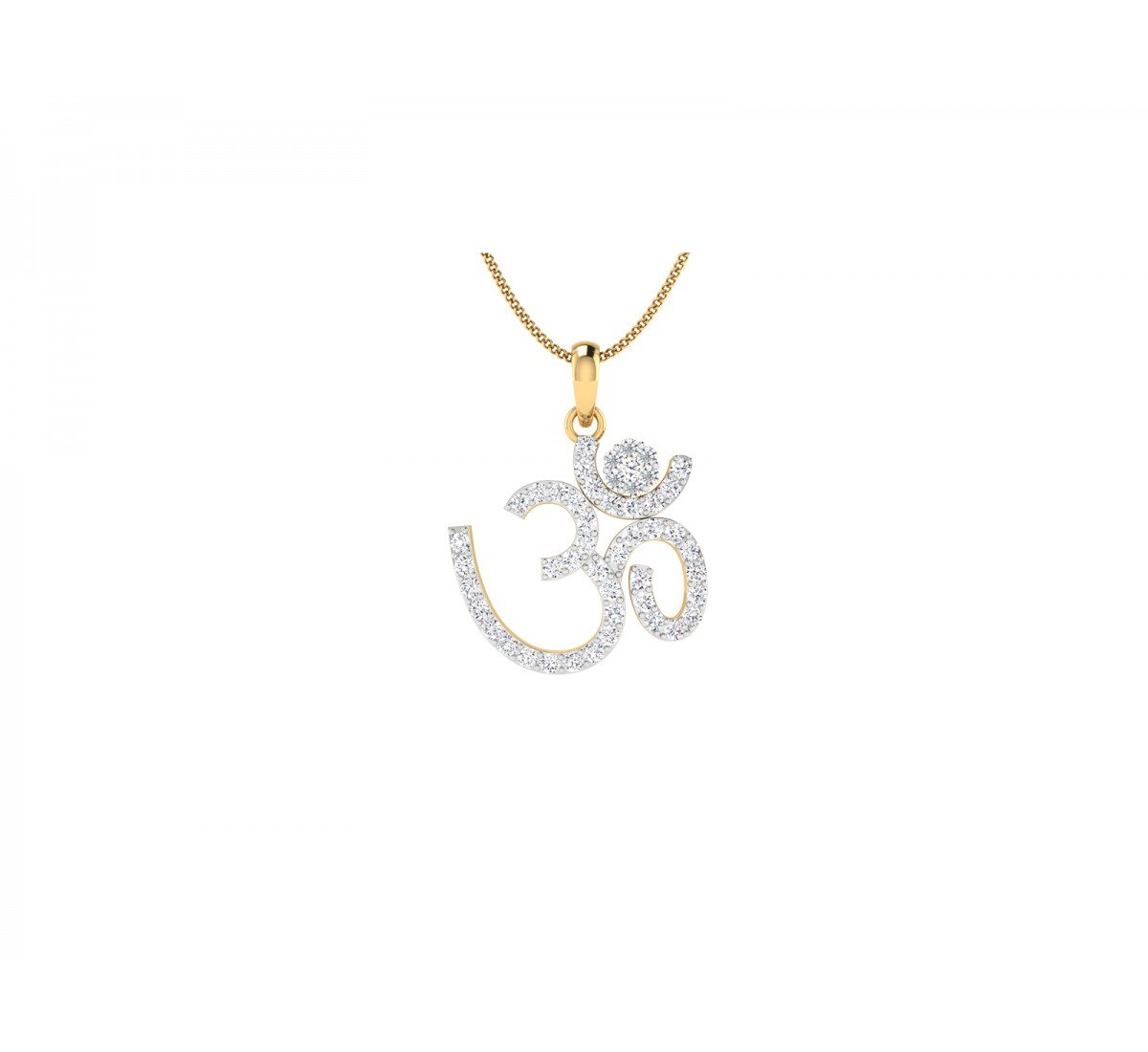 Om Symbol Diamond Pendant