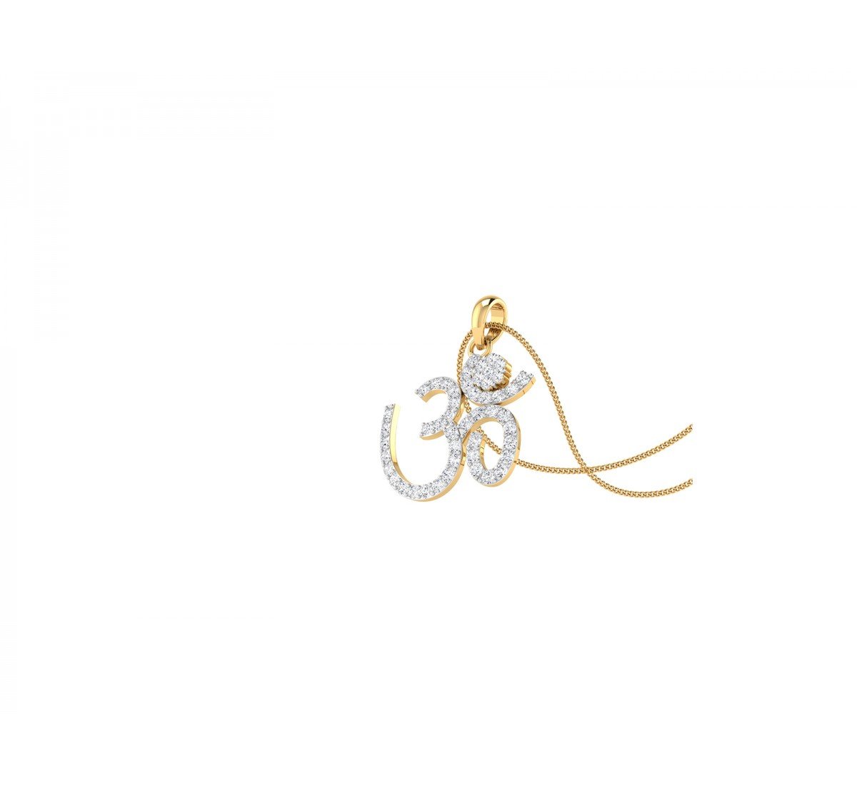 Om Symbol Diamond Pendant