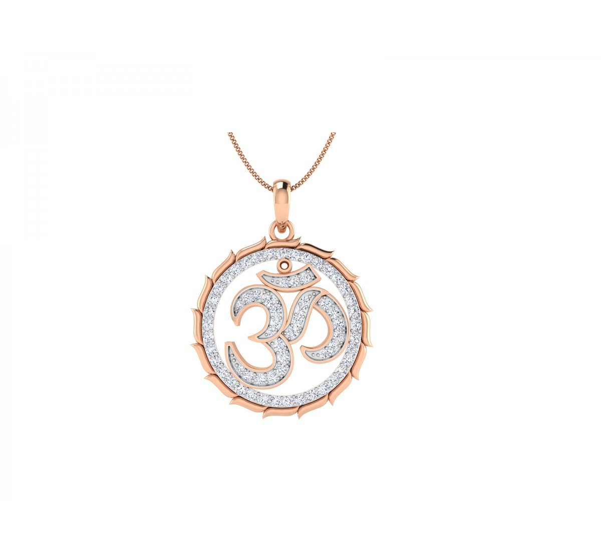 Om Essence Diamond Pendant