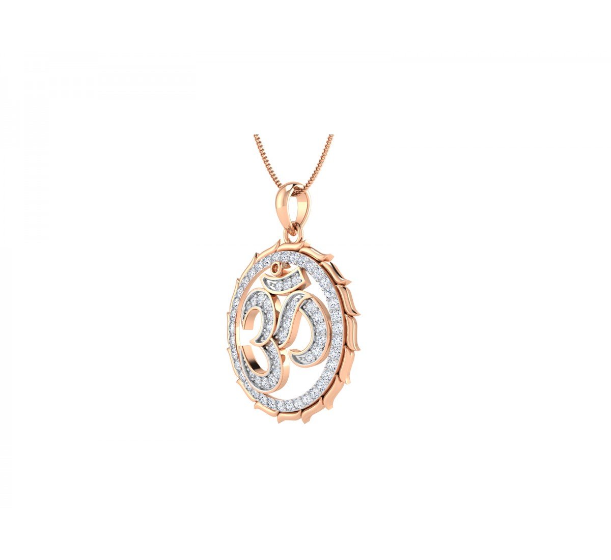 Om Essence Diamond Pendant