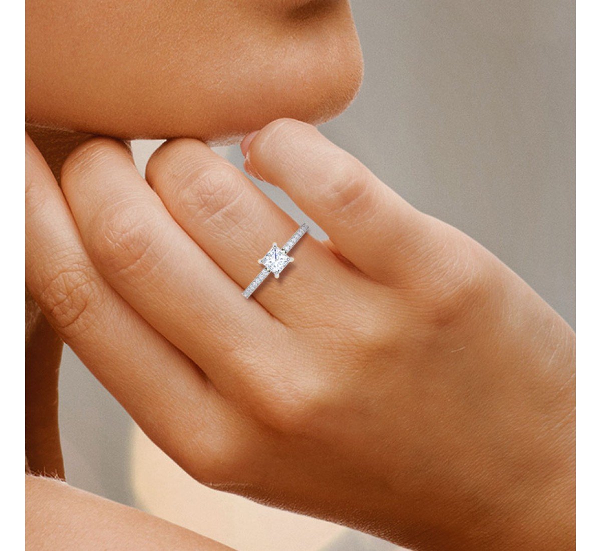 Orla Peta Solitaire Diamond Ring