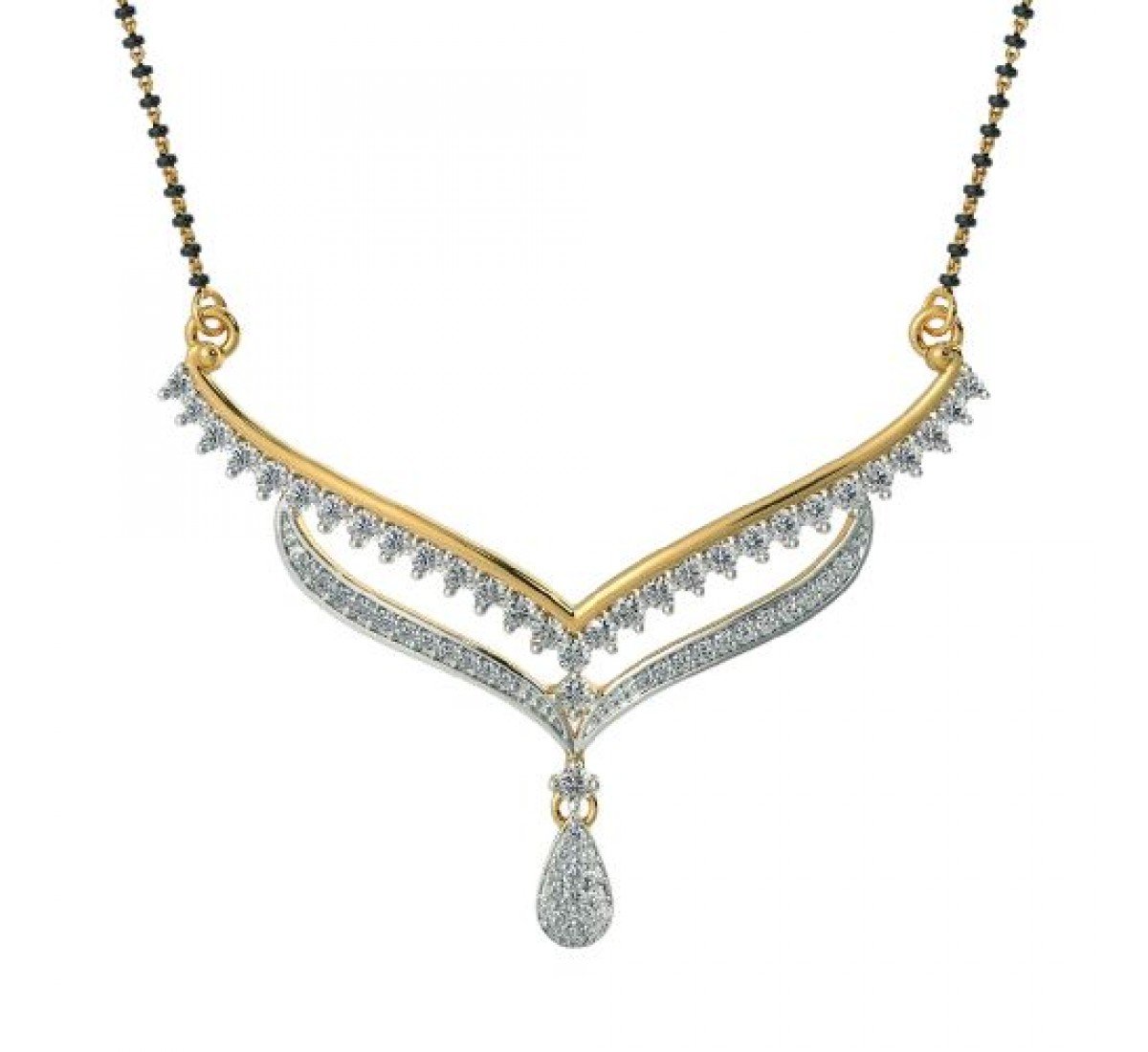 Brocade Diamond Mangalsutra