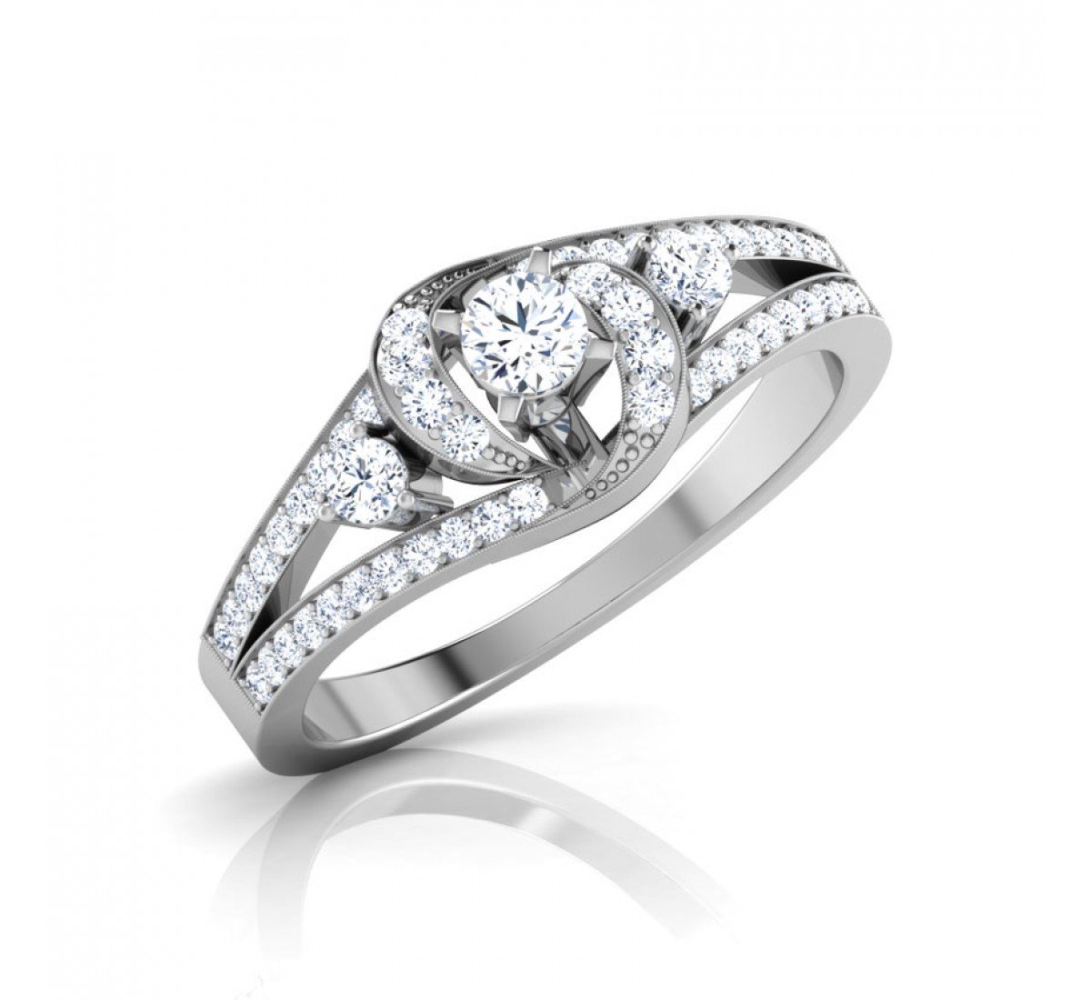 Vibrance Solitaire Diamond Ring