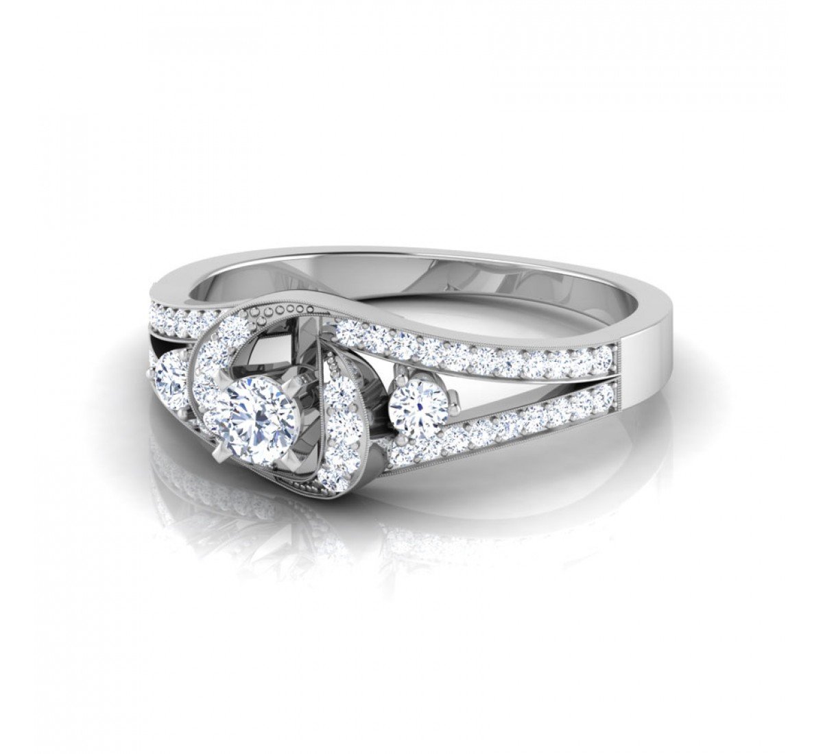 Vibrance Solitaire Diamond Ring