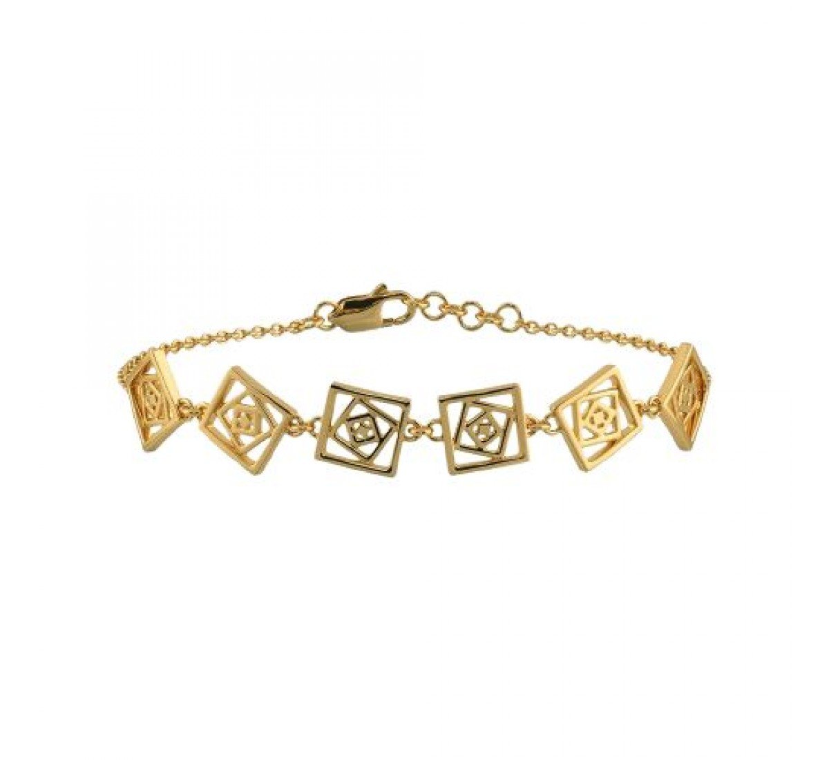 Prism Texture Gold Bracelet