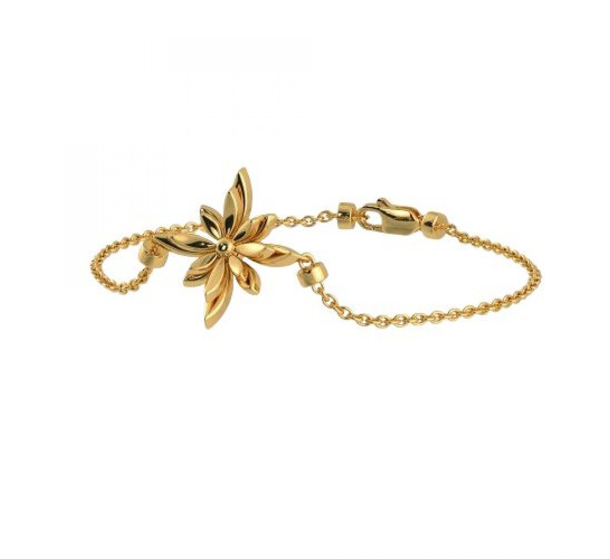 Seam Crossover Gold Bracelet