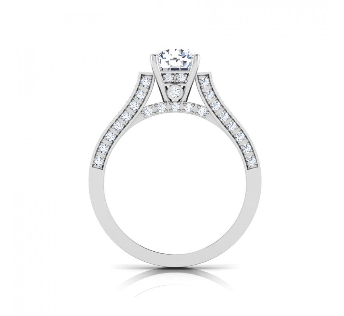 Aveline Glam Solitaire Diamond Ring