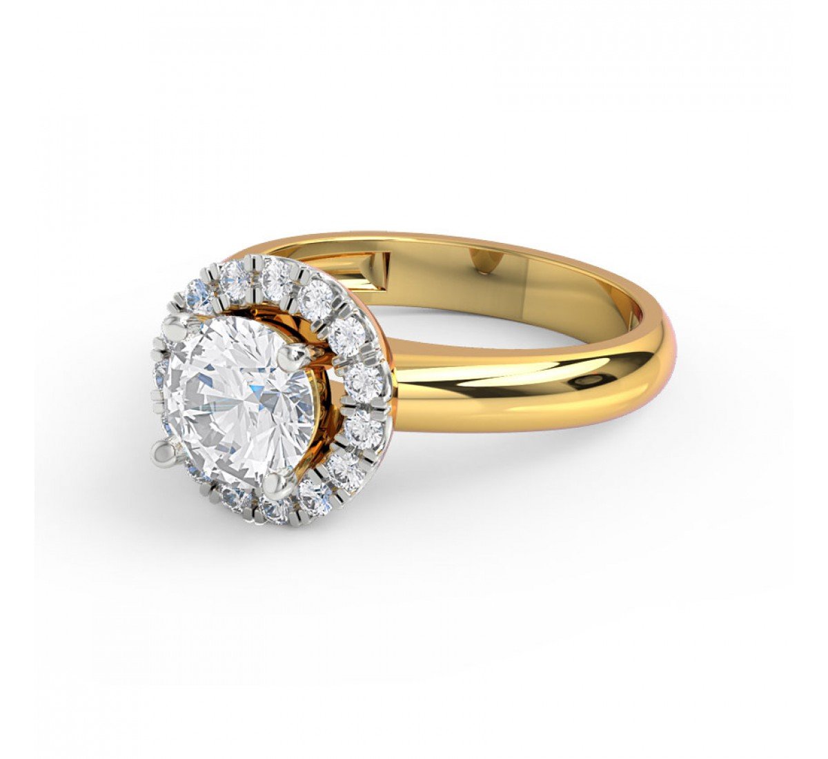 Becca Floral Solitaire Diamond Ring