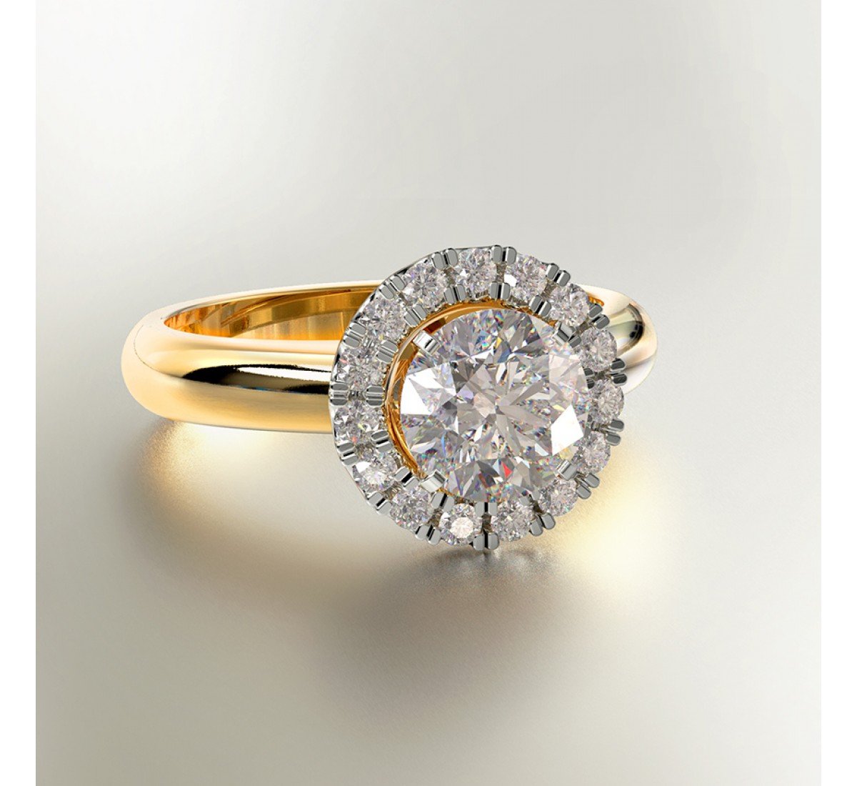 Becca Floral Solitaire Diamond Ring