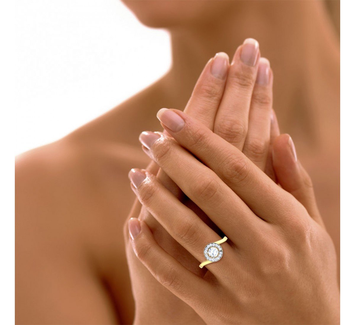 Luminous Mist Solitaire Diamond Ring