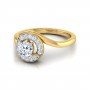 Luminous Mist Solitaire Diamond Ring