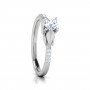 Fourfold Grace Solitaire Diamond Ring