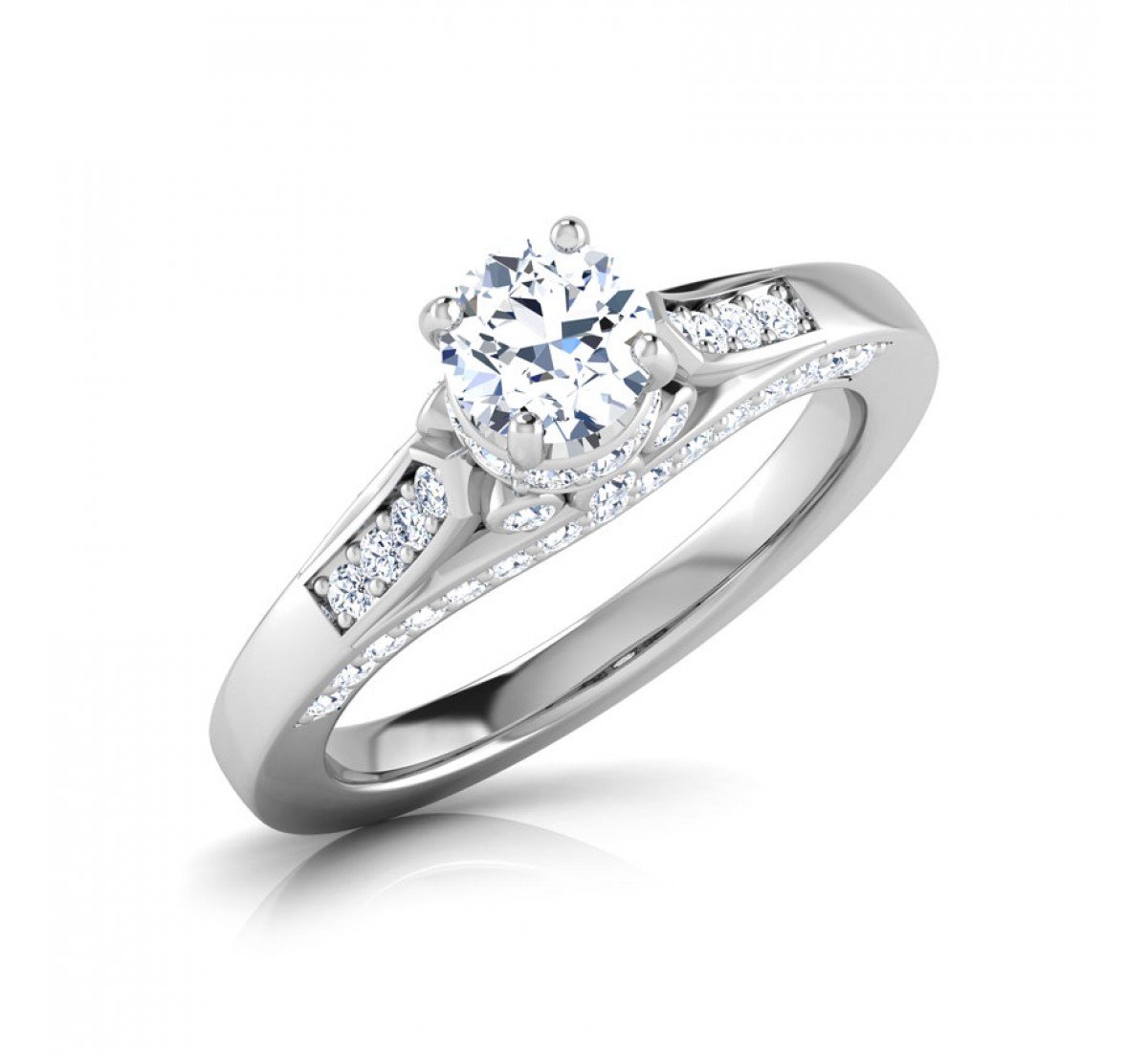 Aninata Elegant Solitaire Diamond Ring