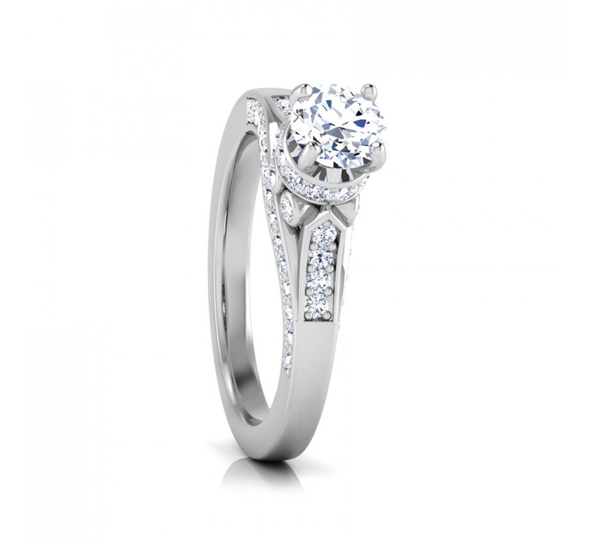 Aninata Elegant Solitaire Diamond Ring