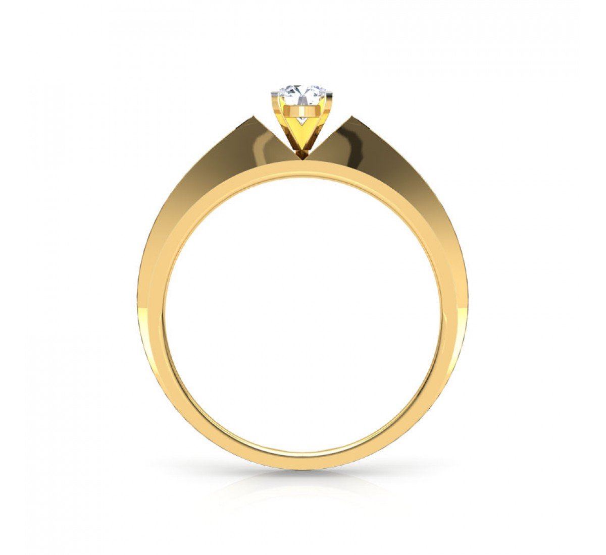 Fest Halo Solitaire Diamond Ring