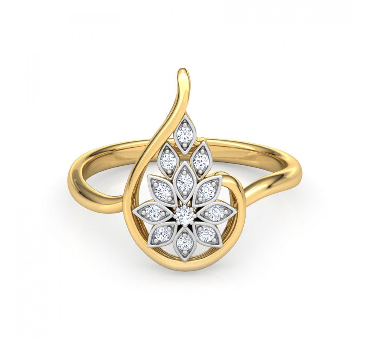 Trickel Shining Diamond Ring