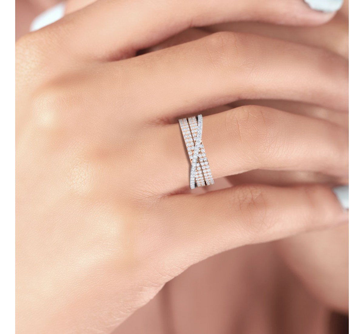 Trio Arboreal Diamond Ring