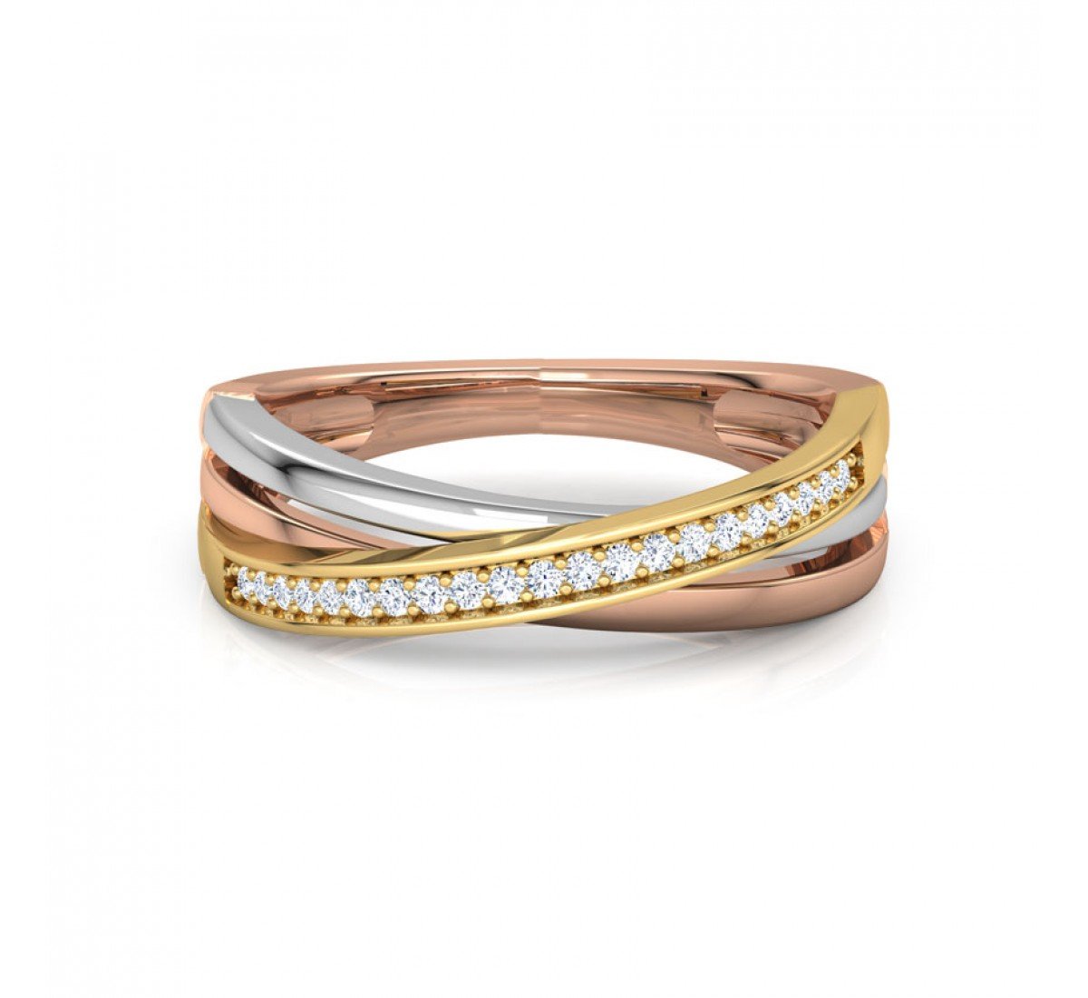Arcanum Tri Stripe Diamond Ring