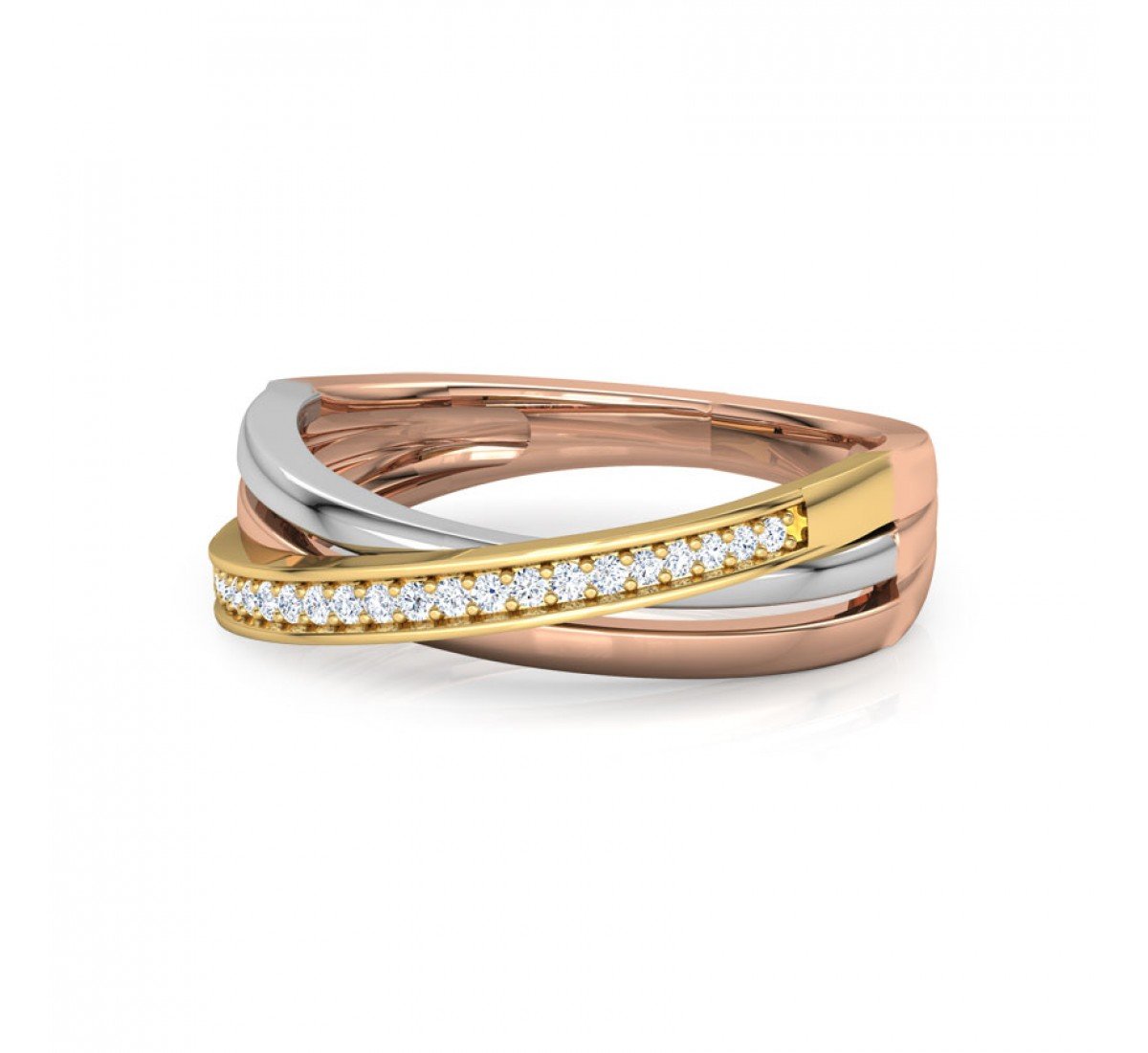 Arcanum Tri Stripe Diamond Ring