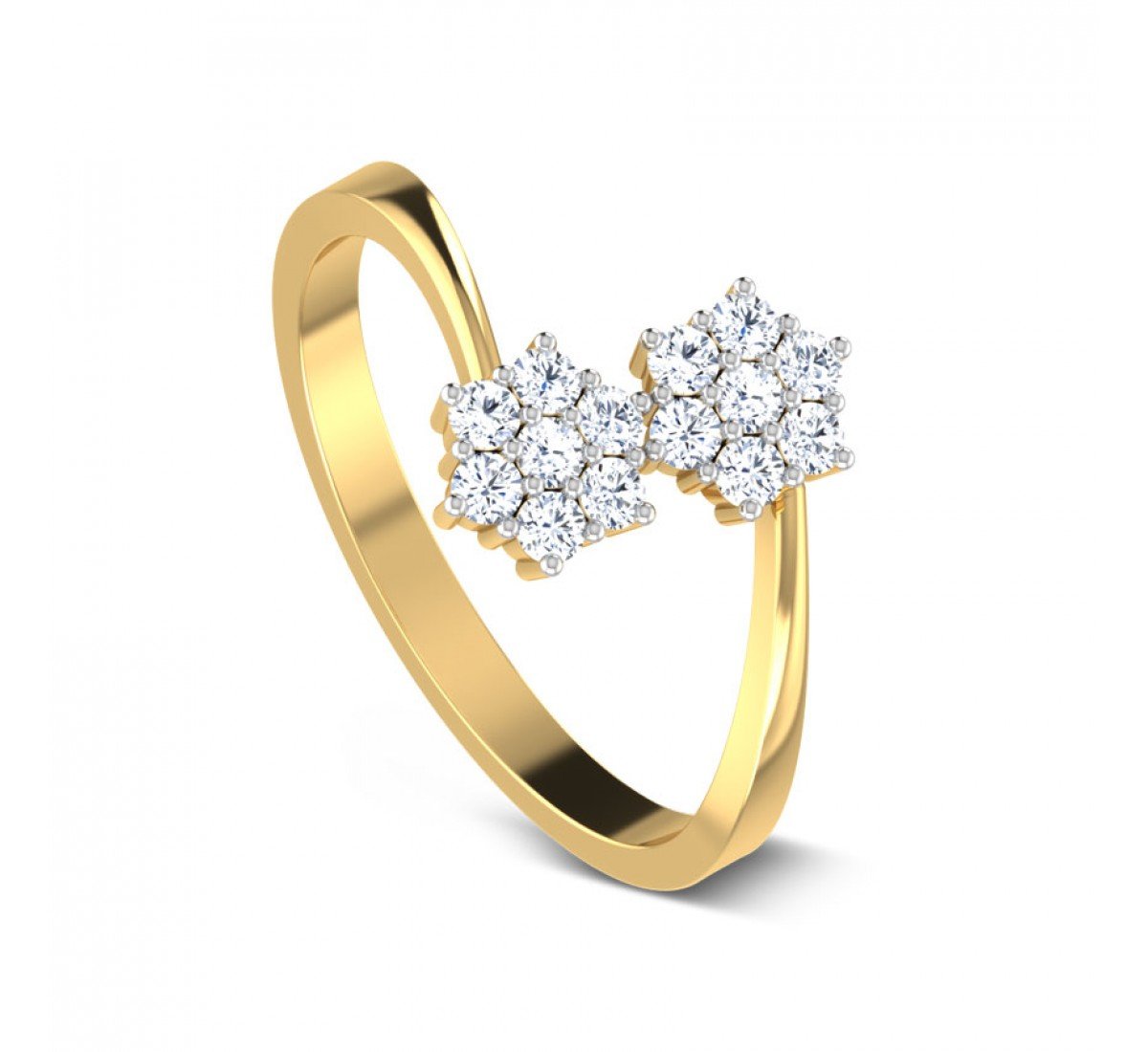 Illusion Gadadhara Duo Diamond Ring