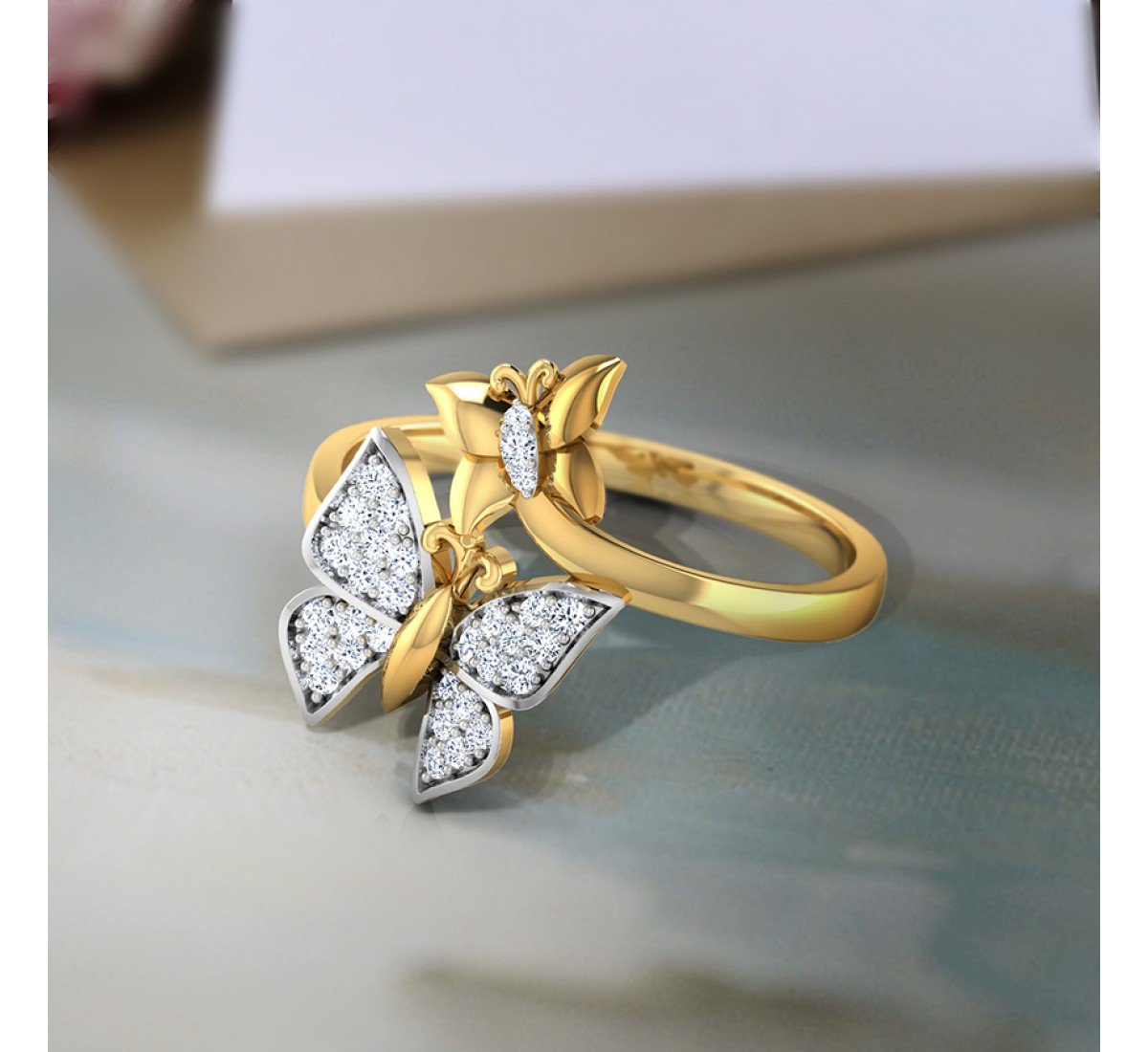 Checkered Lumina Diamond Ring