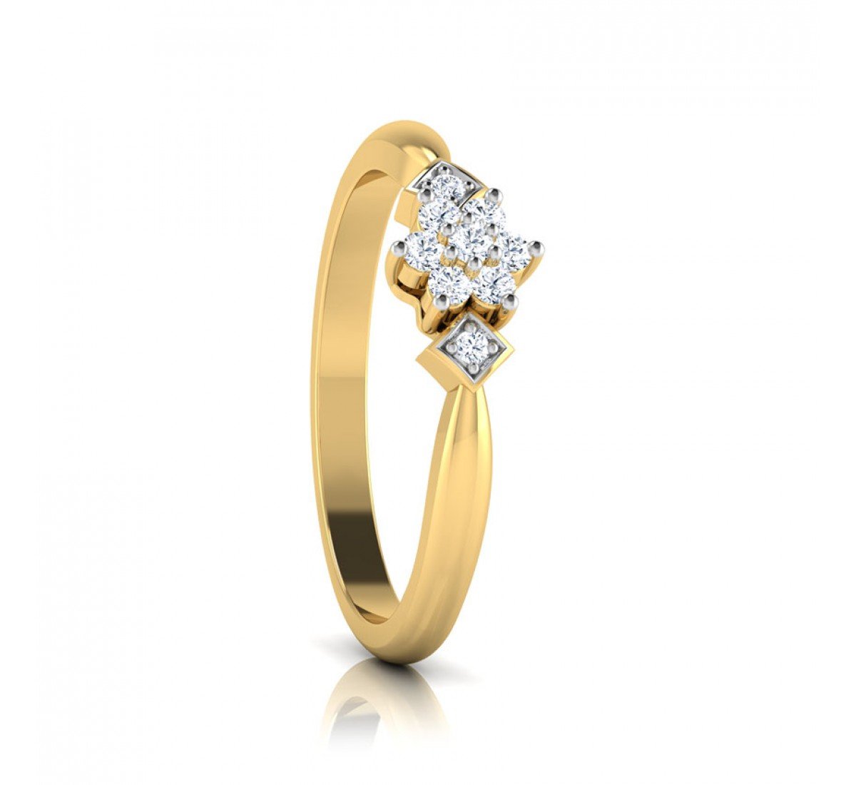 Daani Sparkling Rose Diamond Ring