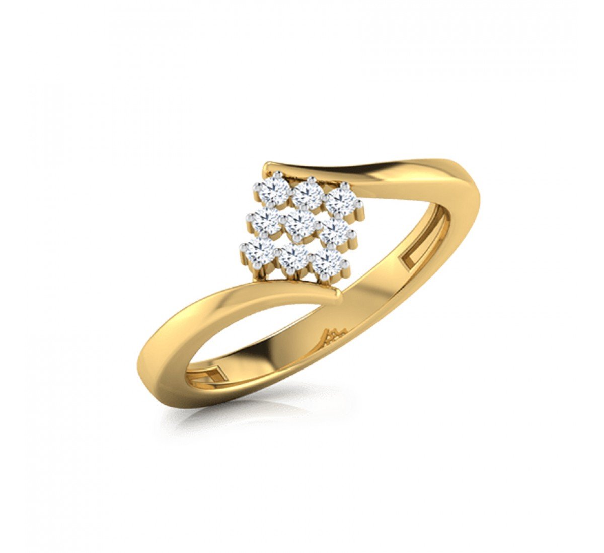 Zaria Swirl Diamond Ring