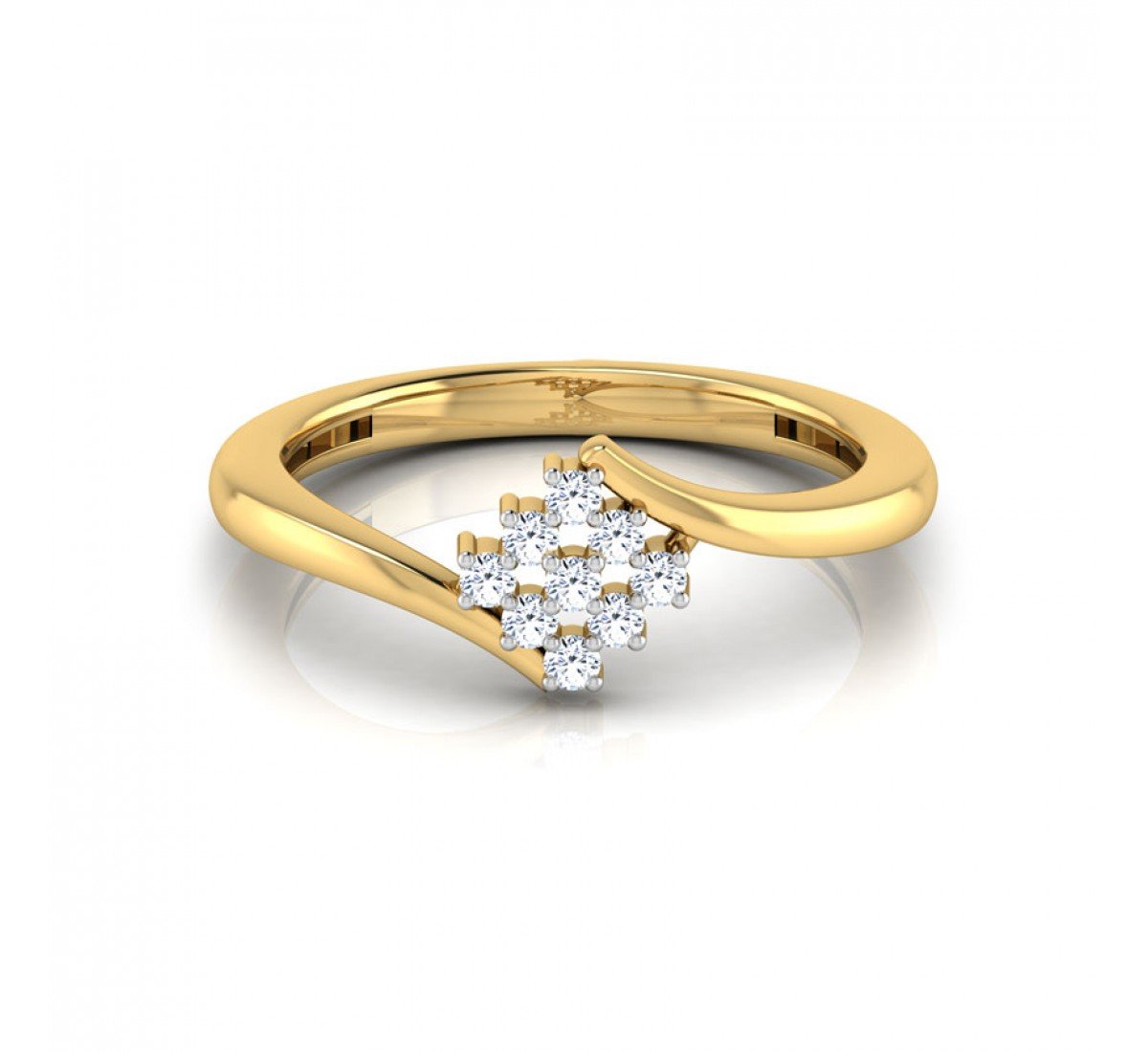 Zaria Swirl Diamond Ring