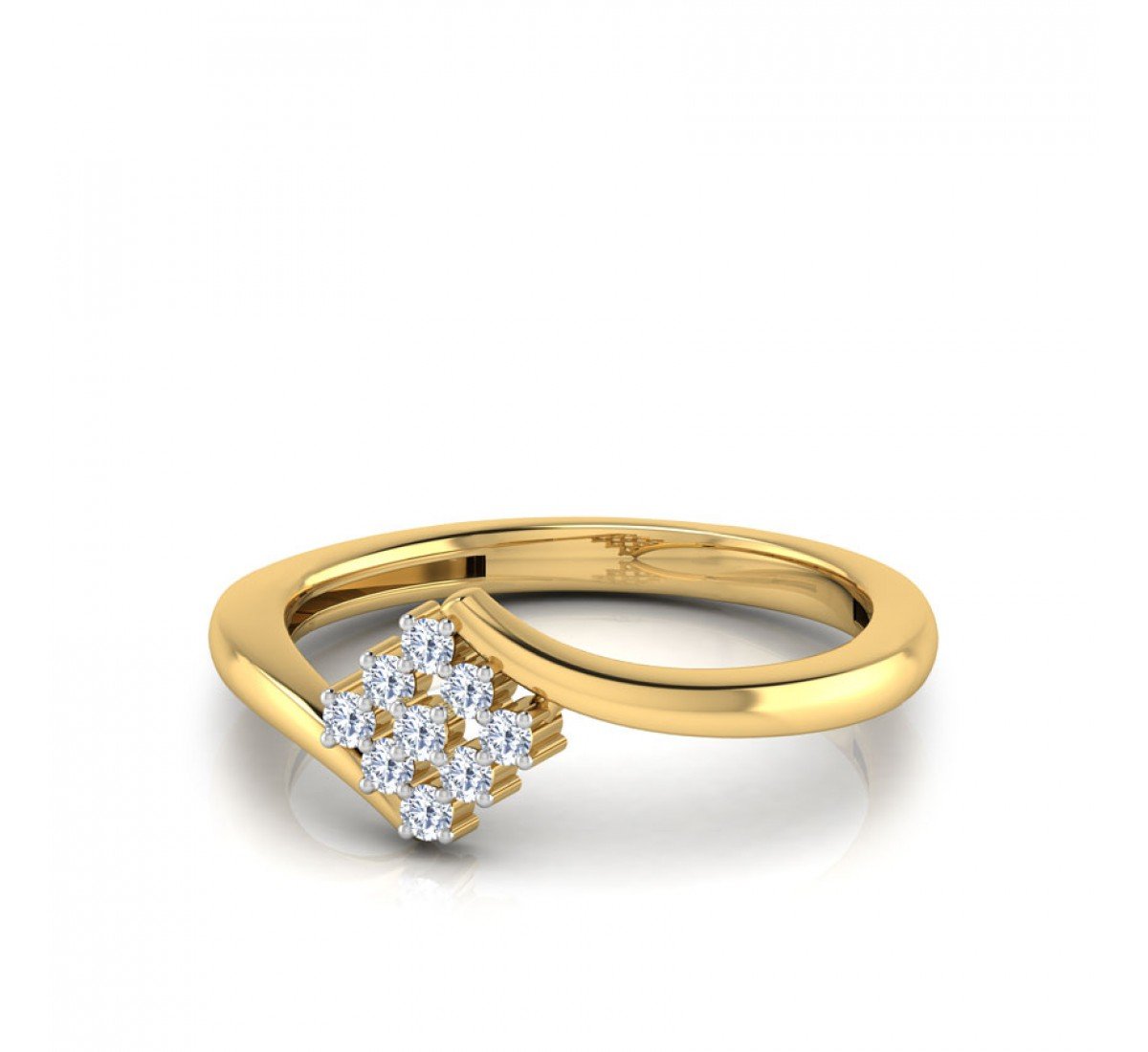 Zaria Swirl Diamond Ring