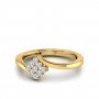 Zaria Swirl Diamond Ring